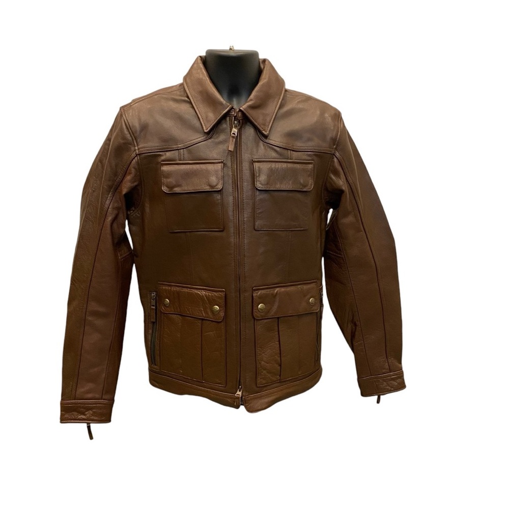 Harley-Davidson Men's Portage Midweight Leather Jacket  Brown Size‎ XXXL NEW